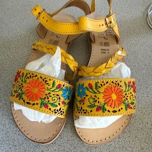 Colorful Floral Mexican sandals